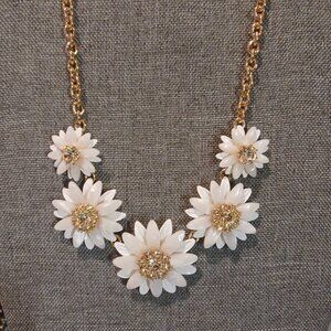 Talbot's Gold Tone Flower Necklace